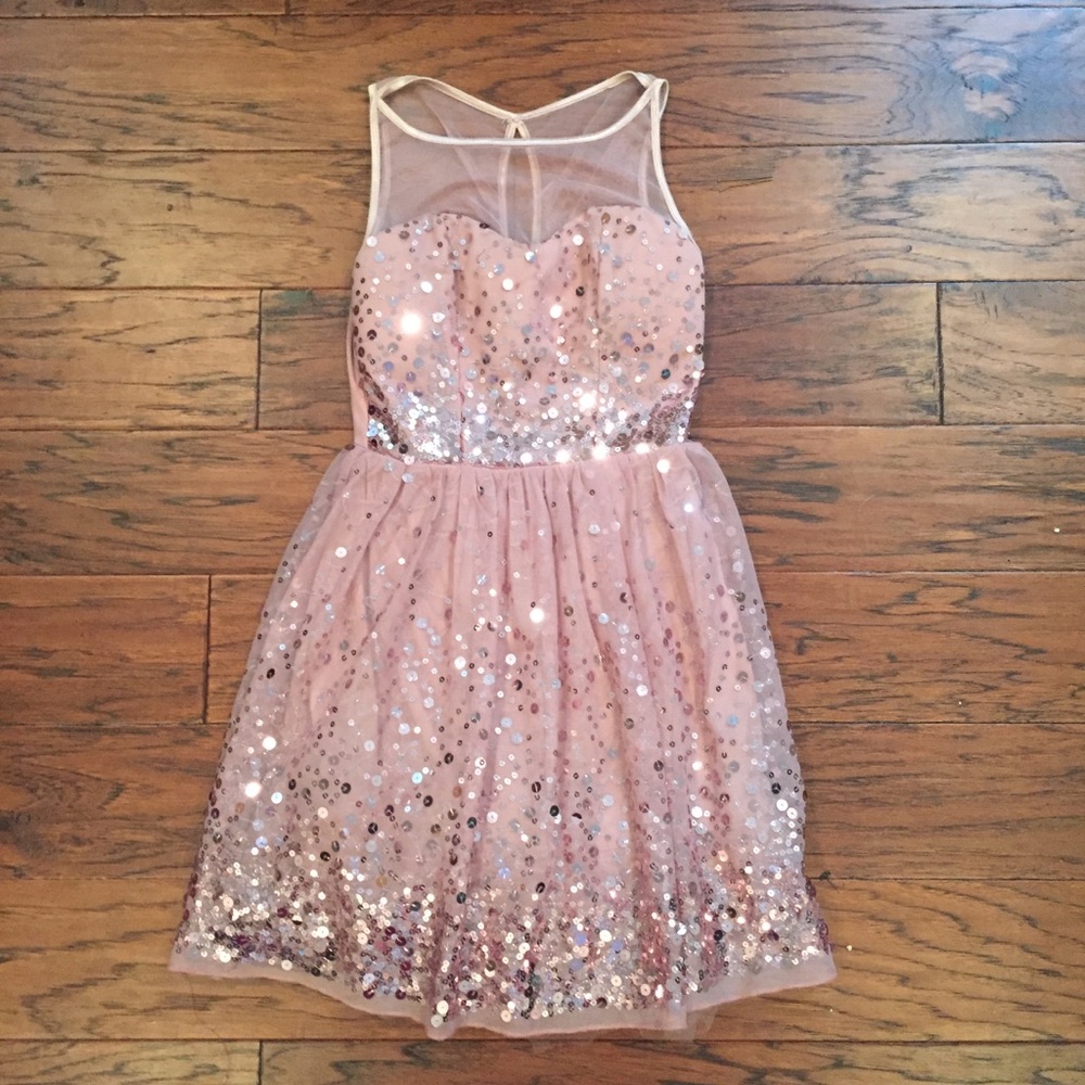 Pink Sequin Dress